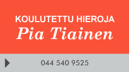 Koulutettu Hieroja Pia Tiainen logo